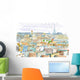 City Paris Watercolor Wall Decal