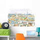 City Paris Watercolor Wall Decal