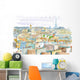 City Paris Watercolor Wall Decal