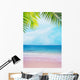 Pink Shore under Palm Wall Decal