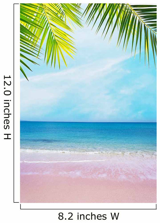 Pink Shore under Palm Wall Decal