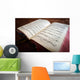 Vintage Psalm Book with Wall Decal