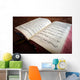 Vintage Psalm Book with Wall Decal