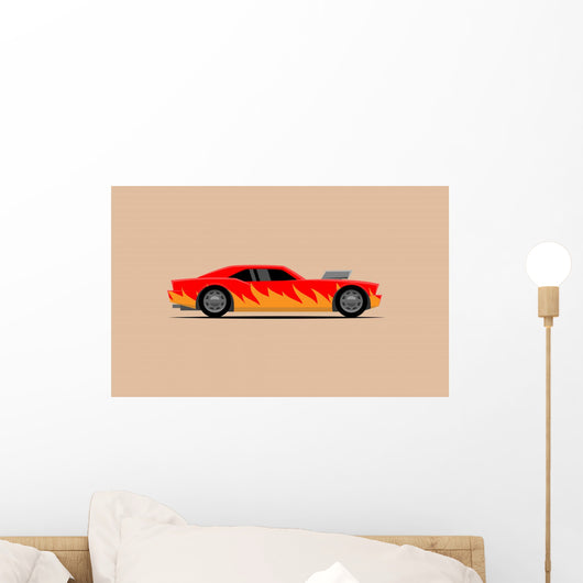Simple Powerful Car with Wall Decal