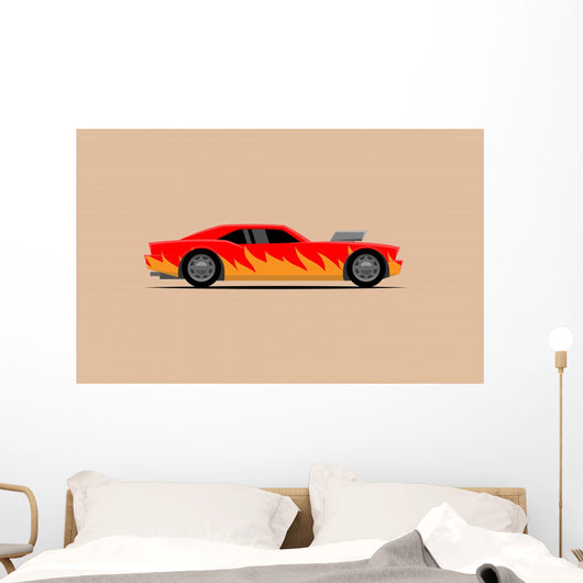 Simple Powerful Car with Wall Decal