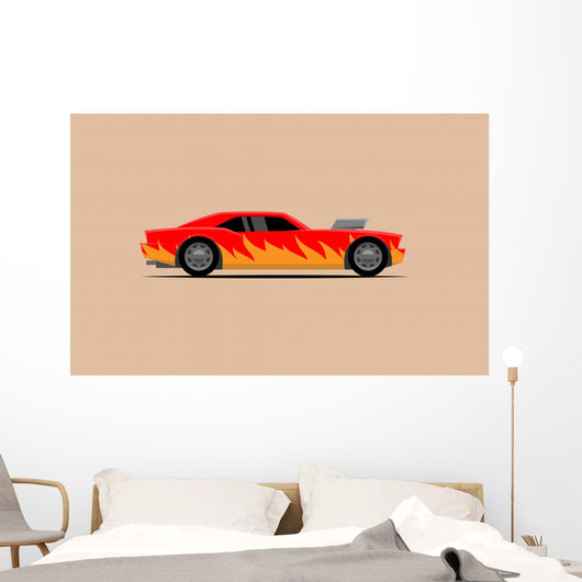 Simple Powerful Car with Wall Decal