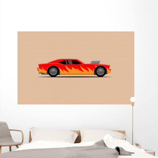 Simple Powerful Car with Wall Decal