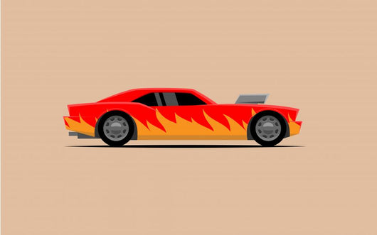 Simple Powerful Car with Wall Decal