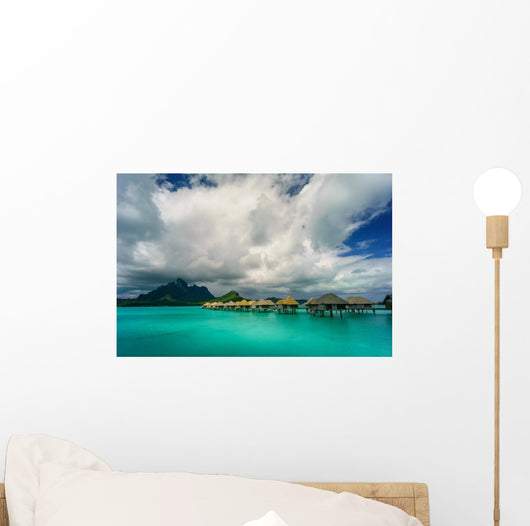 Bora Bora under Dramatic Wall Decal