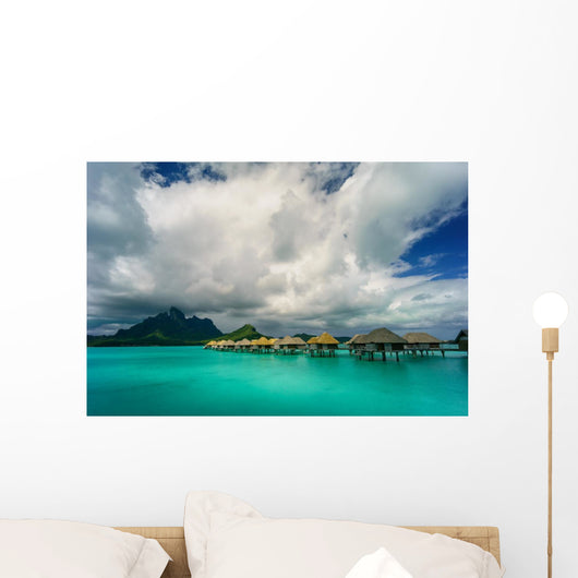 Bora Bora under Dramatic Wall Decal