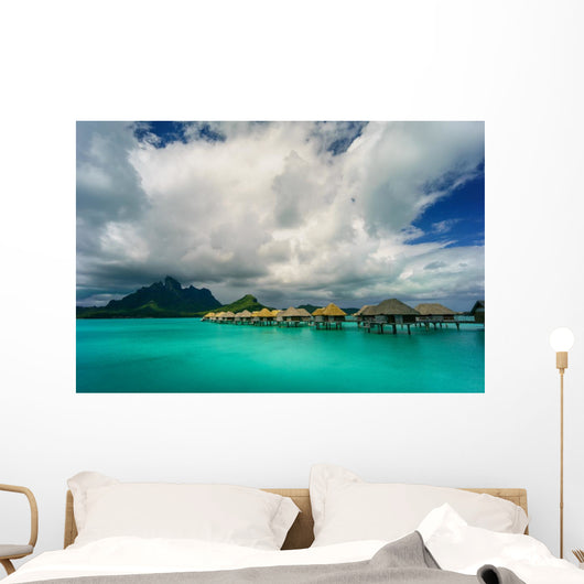 Bora Bora under Dramatic Wall Decal
