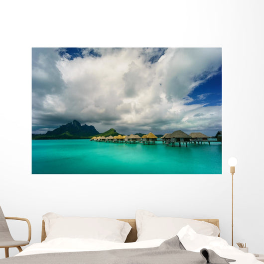 Bora Bora under Dramatic Wall Decal
