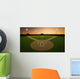 Sunset Baseball Stadium Wall Decal