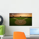 Sunset Baseball Stadium Wall Decal