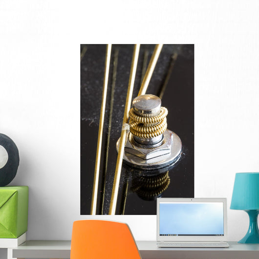 Guitar Strings Guitar's Head Wall Decal