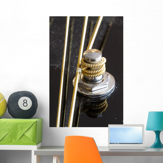 Guitar Strings Guitar's Head Wall Decal