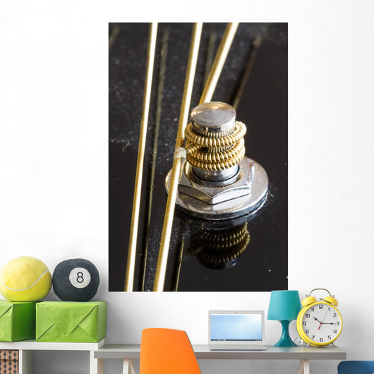 Guitar Strings Guitar's Head Wall Decal