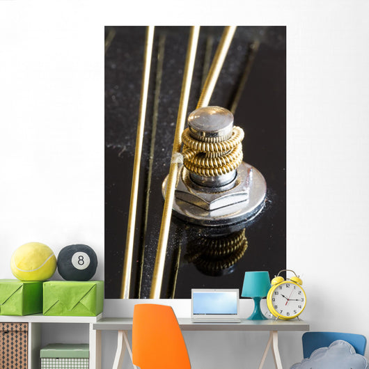 Guitar Strings Guitar's Head Wall Decal