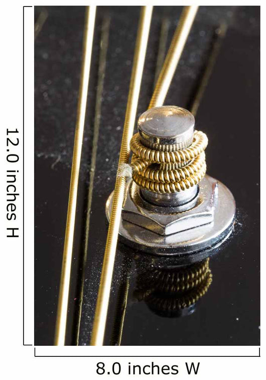 Guitar Strings Guitar's Head Wall Decal