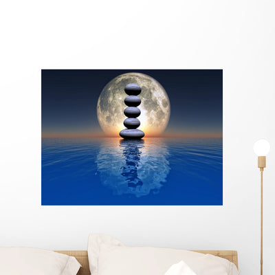 Cairn Wall Decal shown on a wall