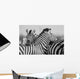Zebra Herd Black and Wall Decal