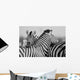 Zebra Herd Black and Wall Decal