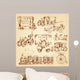 Vintage Transport Sketch Wall Decal