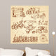 Vintage Transport Sketch Wall Decal