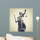 Lady Justice Wall Decal