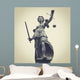 Lady Justice Wall Decal