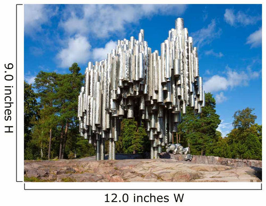 Sibelius Monument Helsinki Finland Wall Decal