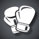 Vector Boxing Gloves Icon Wall Decal