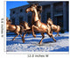 Copper Sculpture Horse Racing Wall Decal