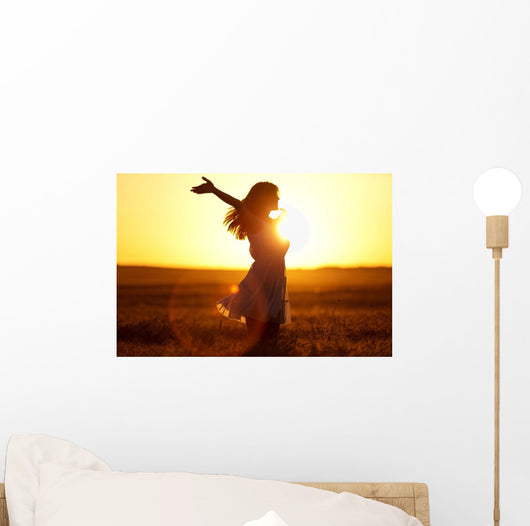 Joy Teenage Girl Enjoy Wall Decal