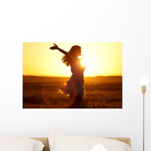 Joy Teenage Girl Enjoy Wall Decal