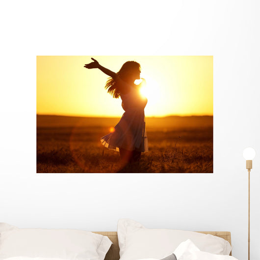 Joy Teenage Girl Enjoy Wall Decal