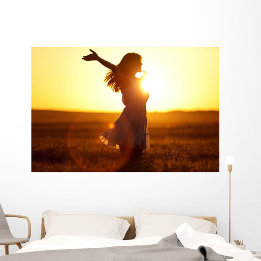 Joy Teenage Girl Enjoy Wall Decal