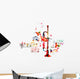 Colorful Trumpet Design with Wall Decal