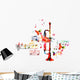 Colorful Trumpet Design with Wall Decal