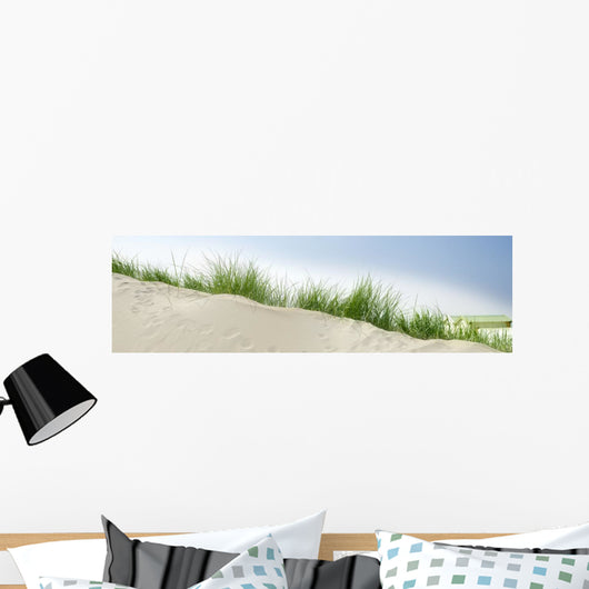 Sand Dunes near Beach Wall Decal Panoramic Wall Decal