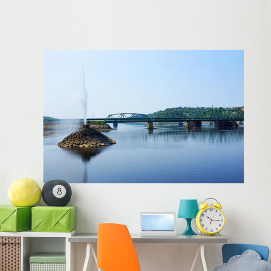Fountain Bridge Wall Decal