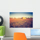 Vintage Photo Plowed Field Wall Decal