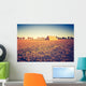 Vintage Photo Plowed Field Wall Decal