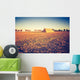 Vintage Photo Plowed Field Wall Decal