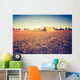 Vintage Photo Plowed Field Wall Decal