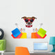 Shopping Dog Wall Decal Design 2