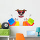 Shopping Dog Wall Decal Design 2