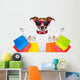 Shopping Dog Wall Decal Design 2