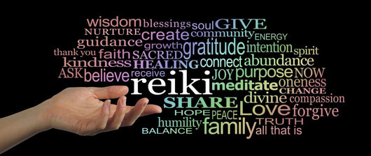 Sharing Reiki Word Cloud Wall Decal