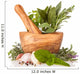 Wooden Mortar with Herbs Wall Decal